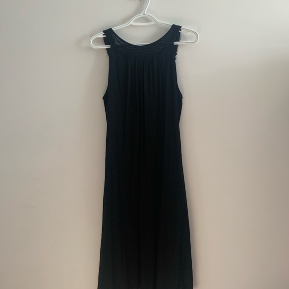 BLACK DRESS WITH BEADING - Picture 4 of 4